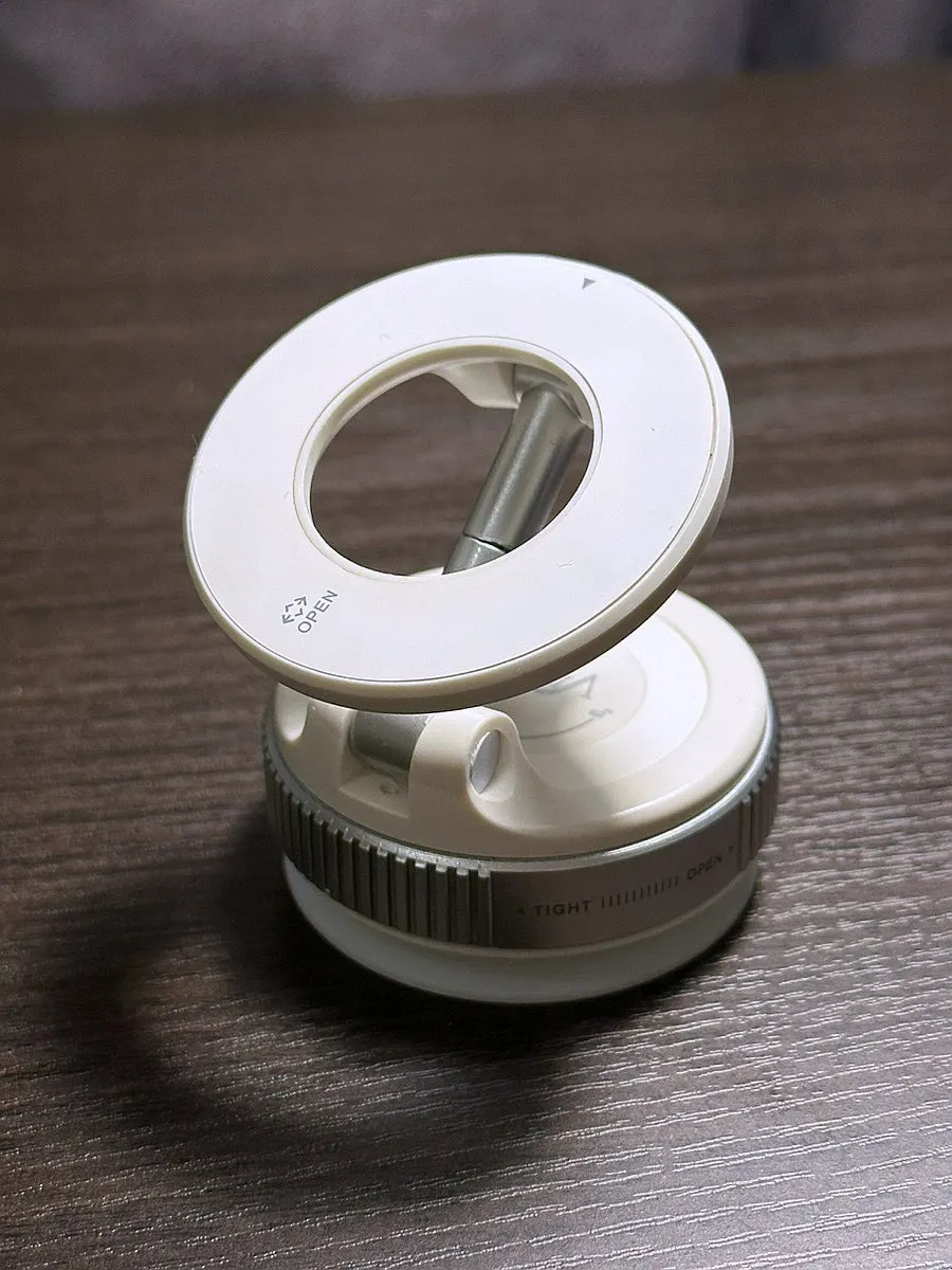 Phone holder with its screen position adjusted at home