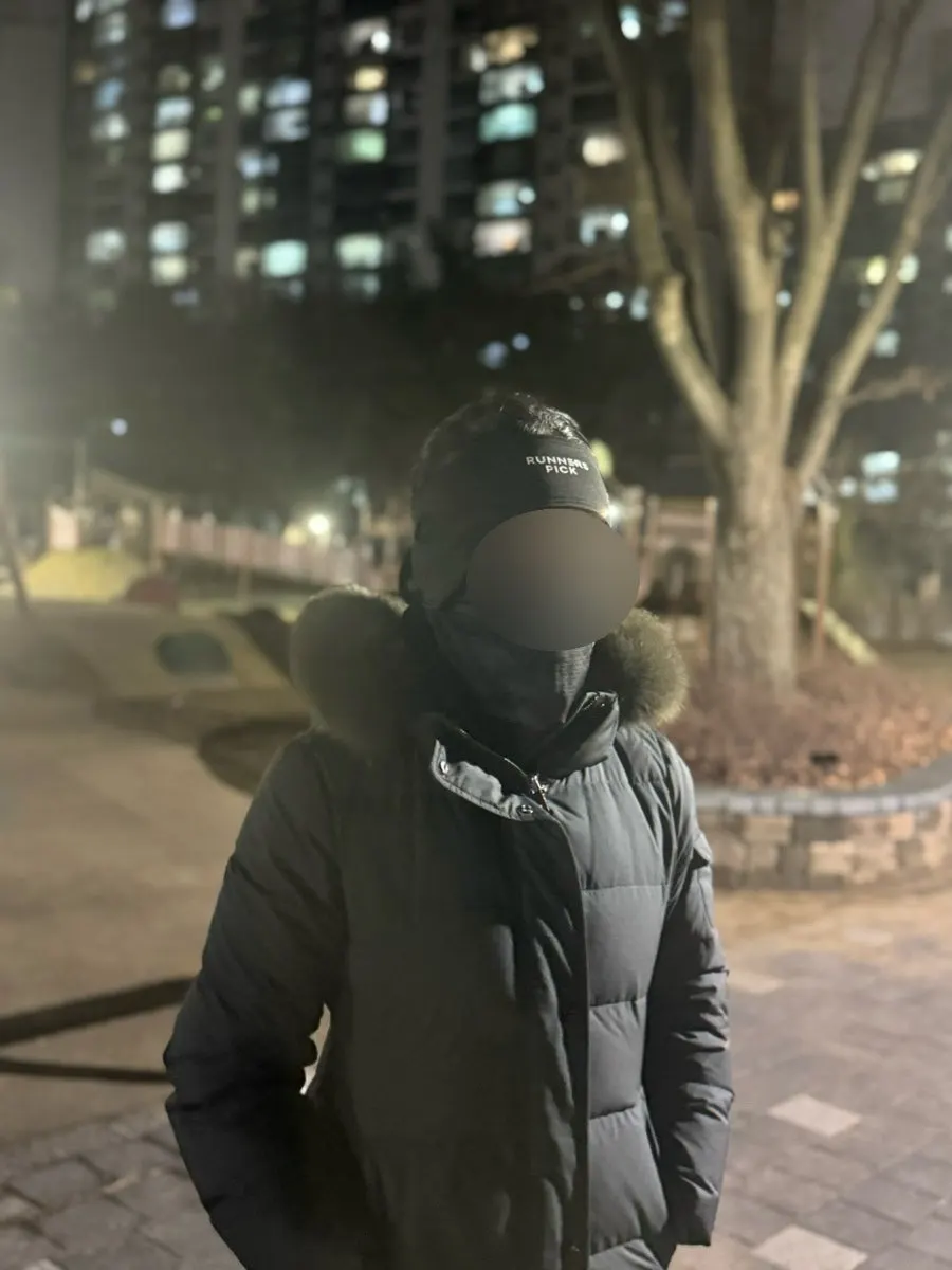 겨울 러닝 귀마개 사용 장면