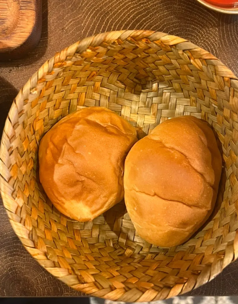 Dinner rolls served with the BBQ