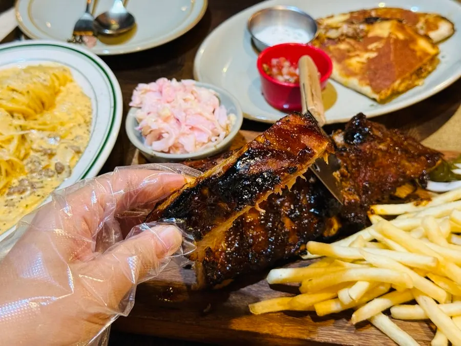 부드러운 립 한 조각