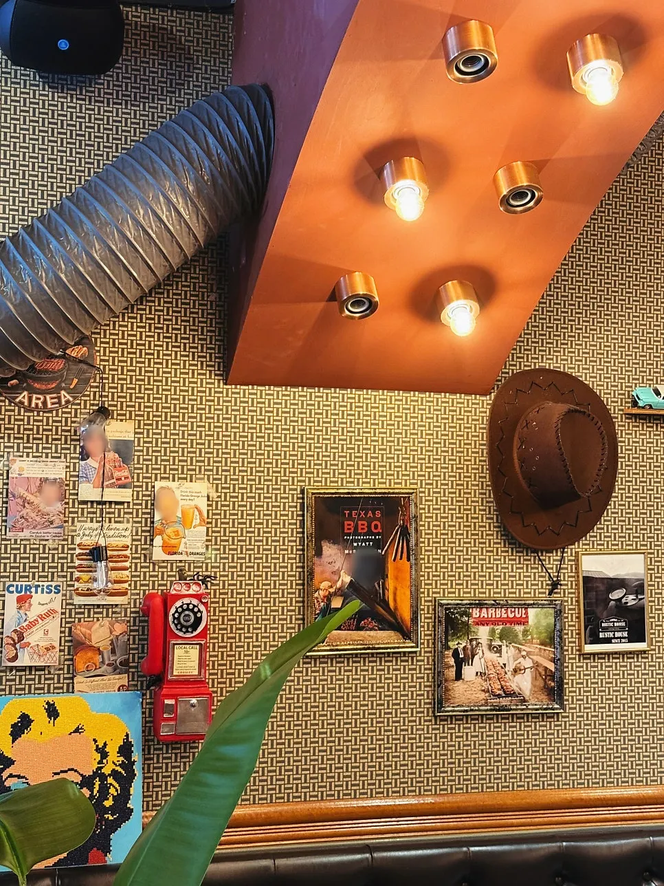 Interior decor details at Rustic Smokehouse Bojeong branch
