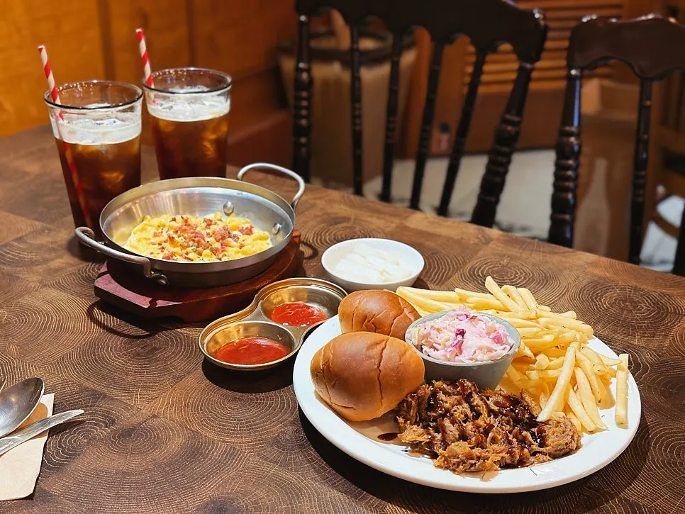 Weekday lunch spread for two with the C SET