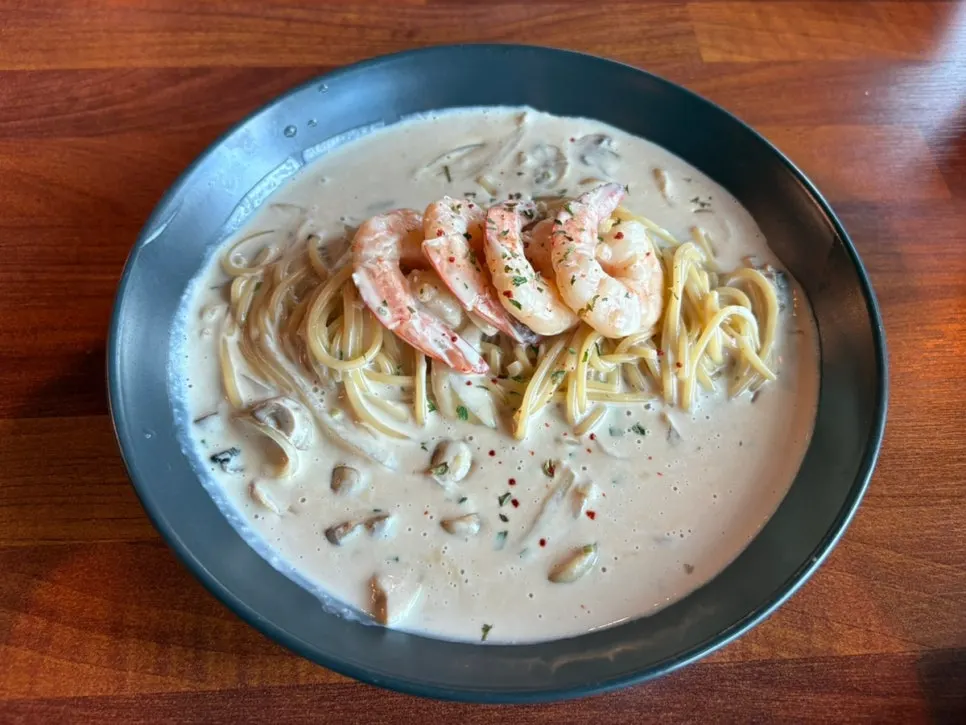 Toowoomba pasta with a rich cream sauce
