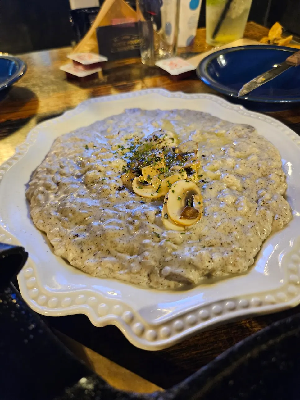 트러플크림리조또 한 접시