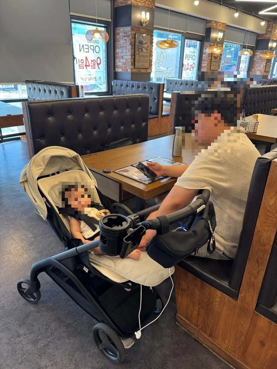 Dining table set up with our baby