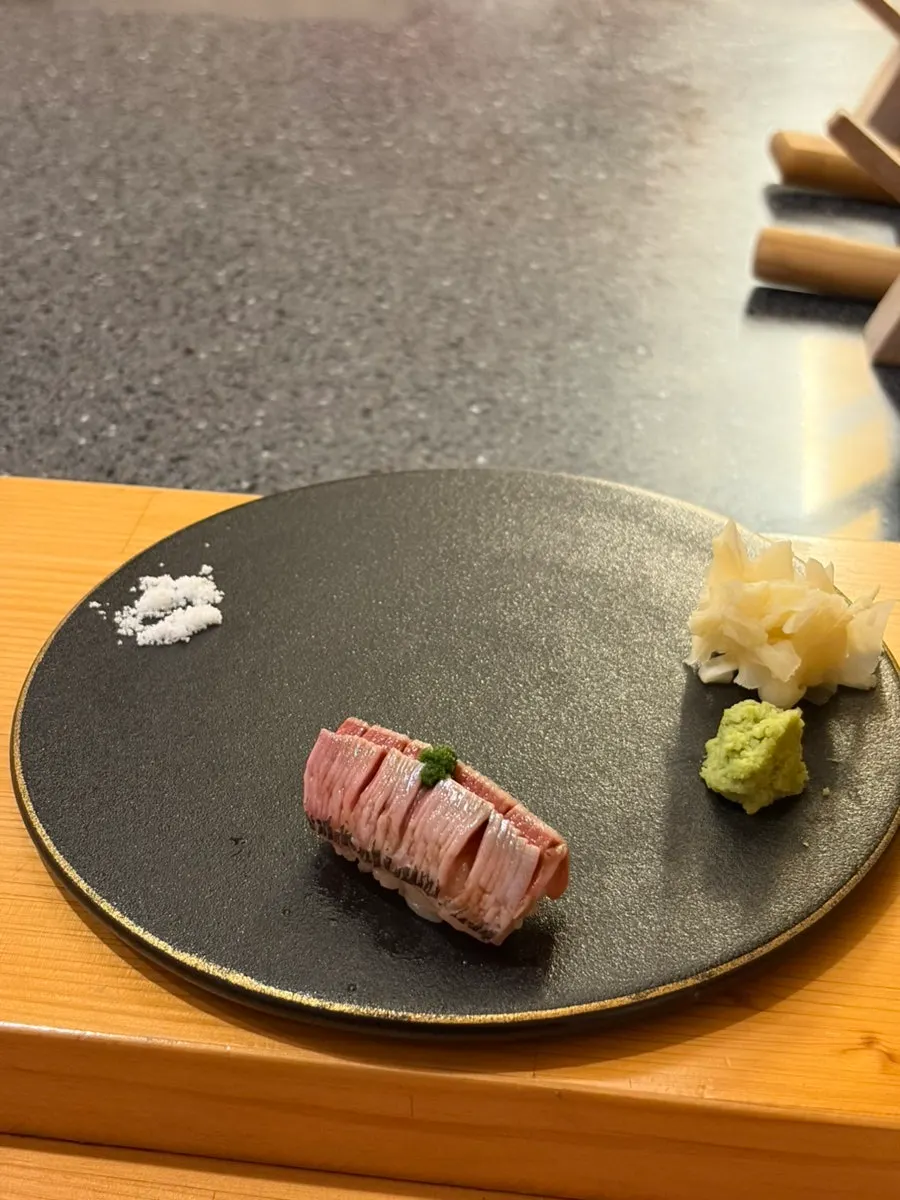 Close-up of dinner course sushi at Sushi Ryeo