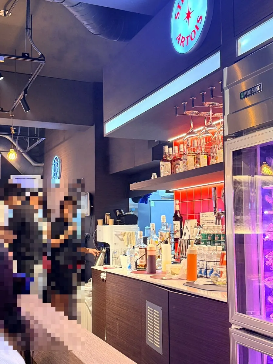 Interior packed with customers on a Saturday evening
