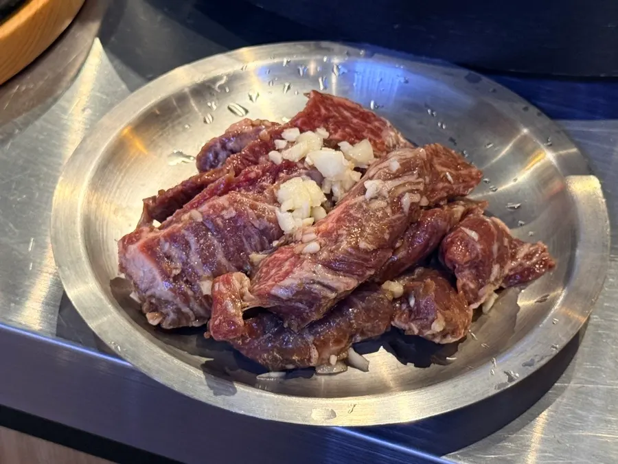 Garlic marinated anchangsal table setting