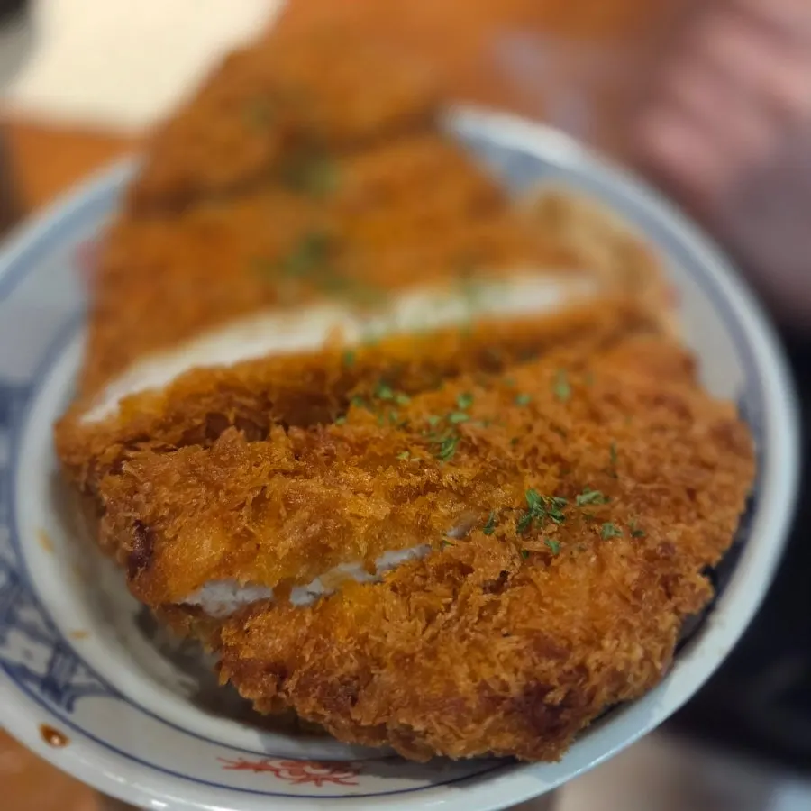 류센소 범어점 카츠동 돈카츠 단면