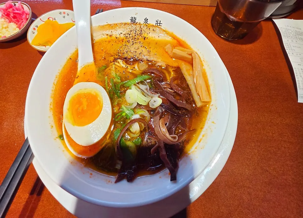 Clear soy-based broth of the Asari ramen