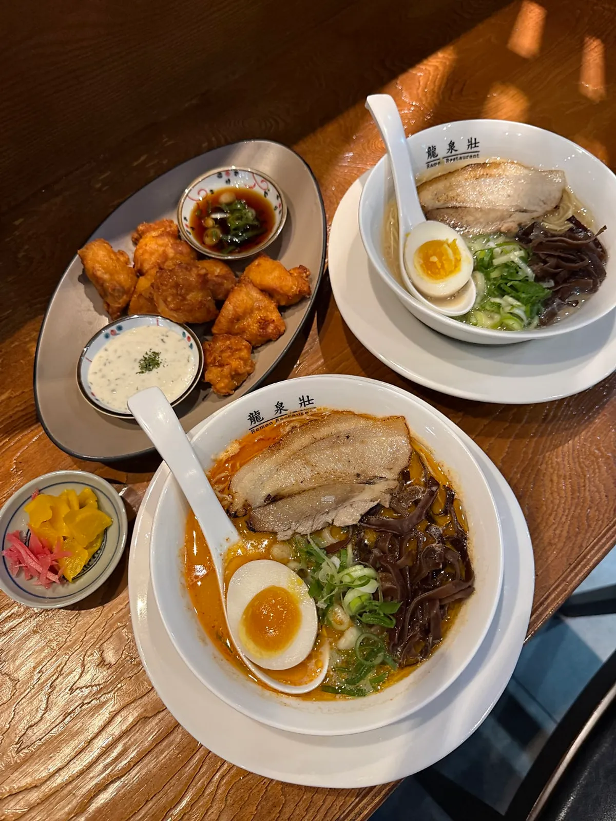 A bowl of tonkotsu ramen at Ryusenso Beomeo Branch