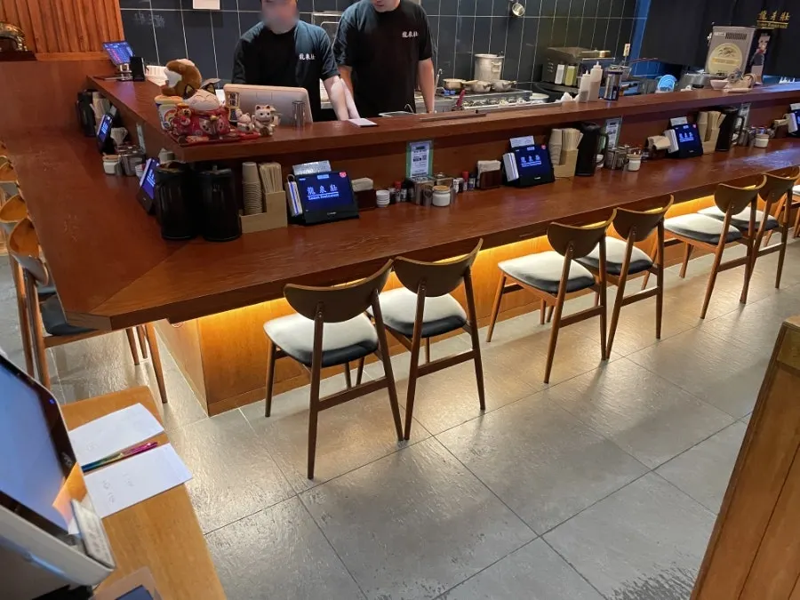 Cozy seating area of the restaurant