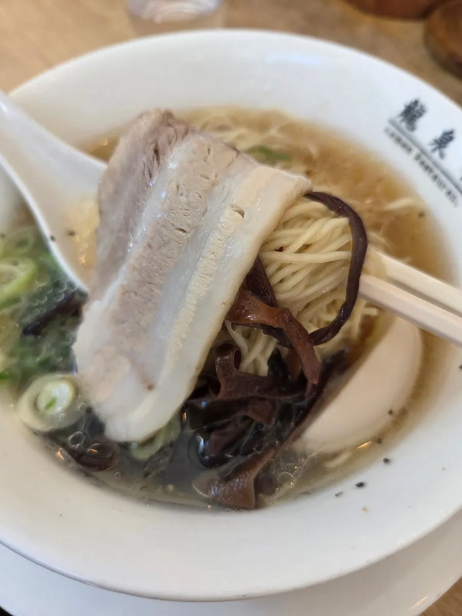 비워가는 류센소 라멘 두 그릇