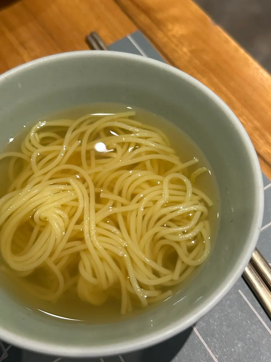 Bowl of SABAL myeongnan-bap before mixing