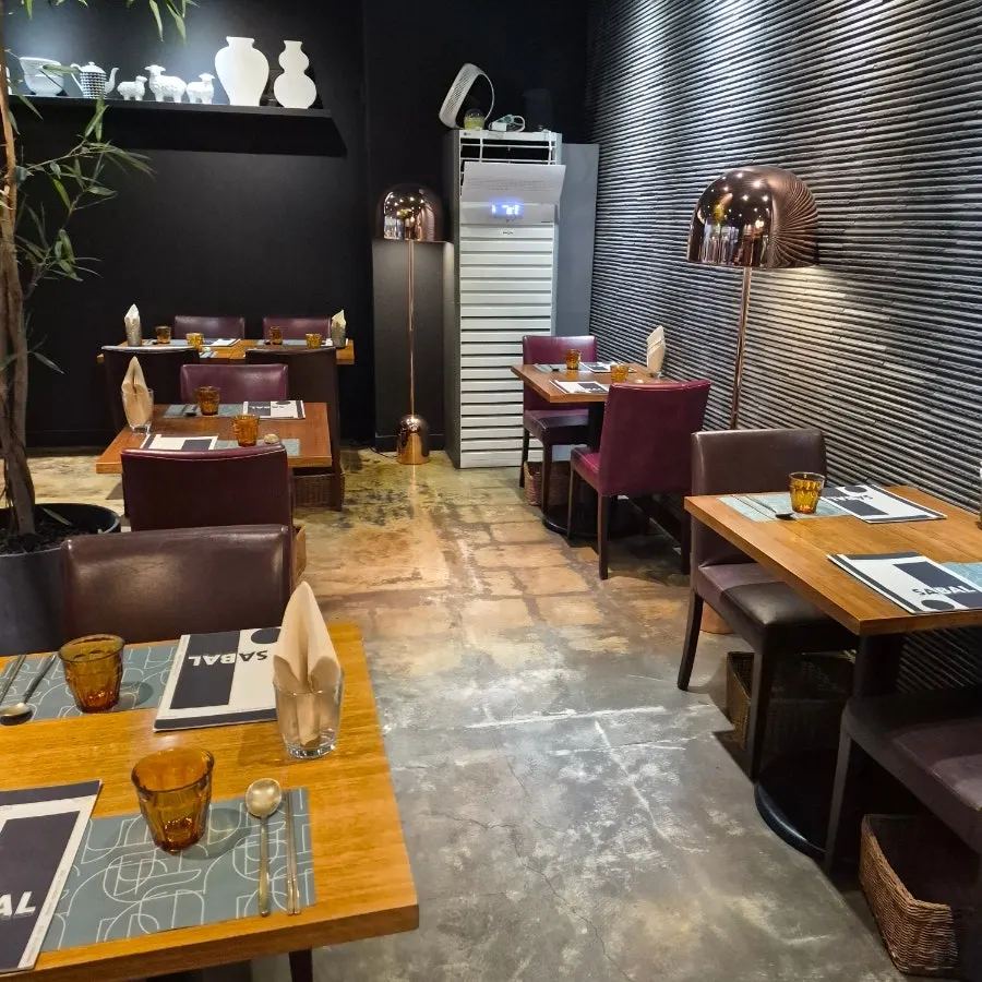 Interior of SABAL with a calm, gallery-like feel