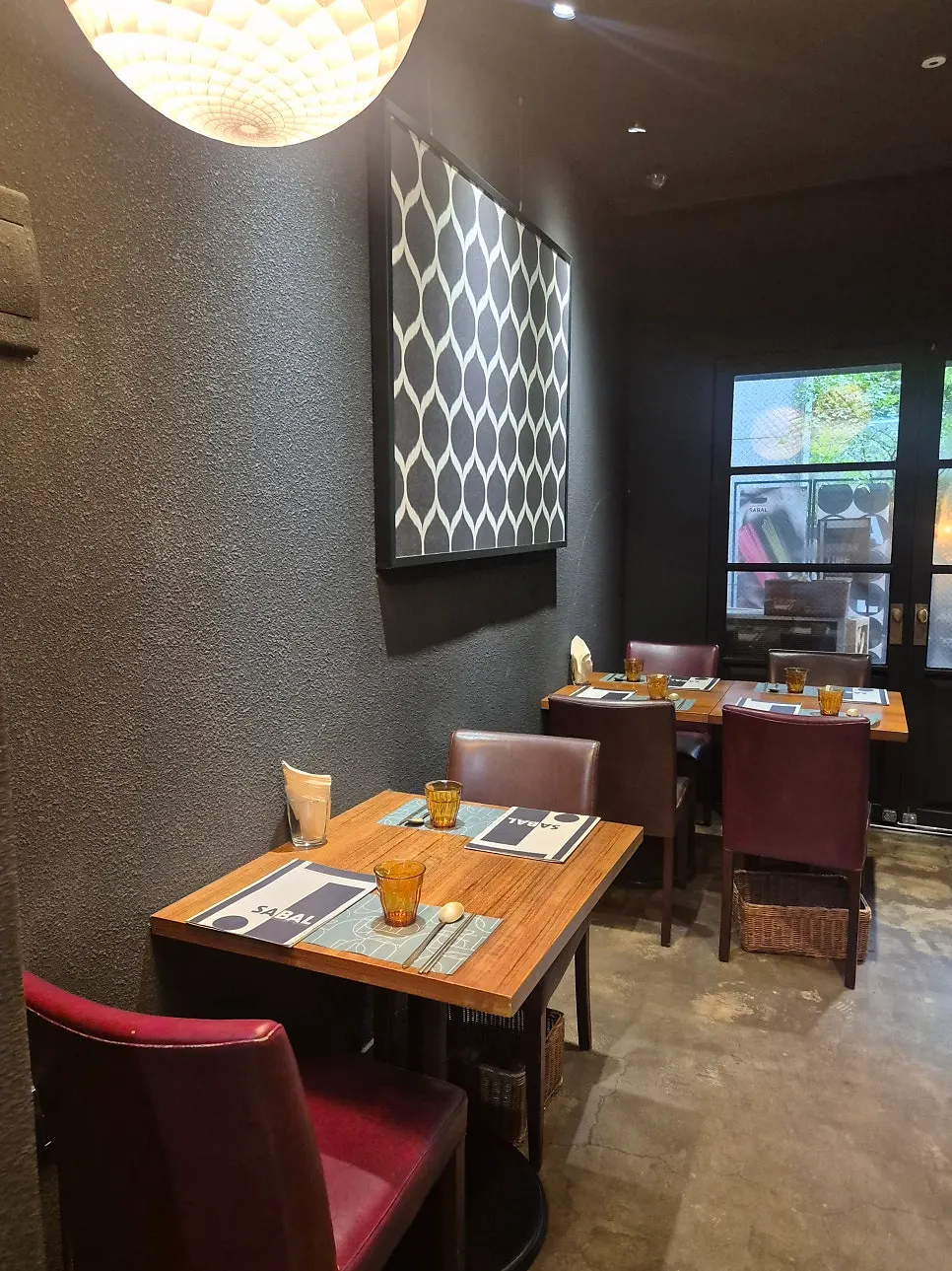 Quiet, comfortable seating inside SABAL