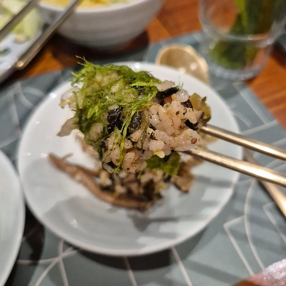Mixed gamtae perilla oil rice