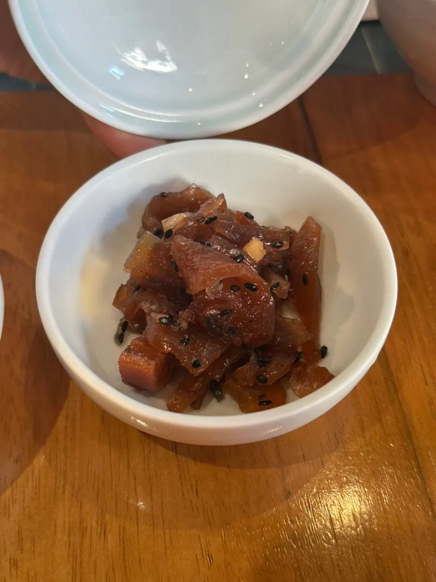 Tangy rakkyo side dish