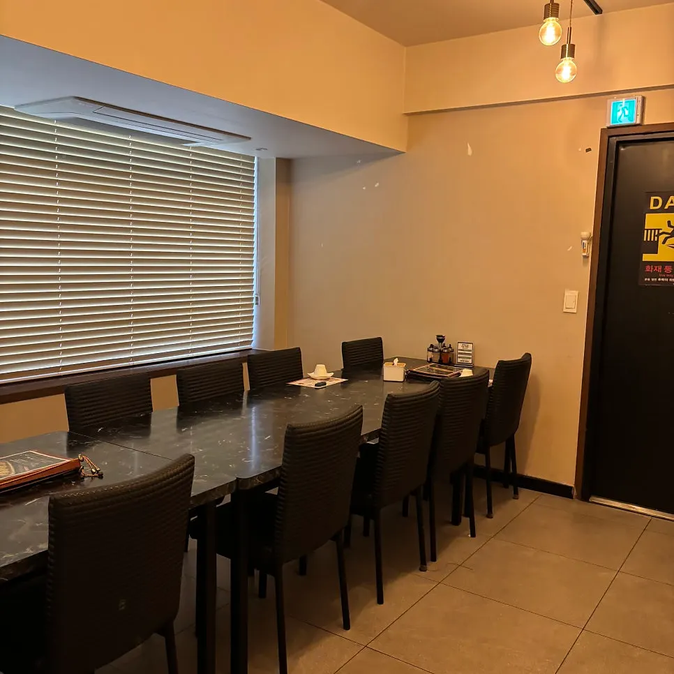 Entrance leading up to the 2nd-floor restaurant