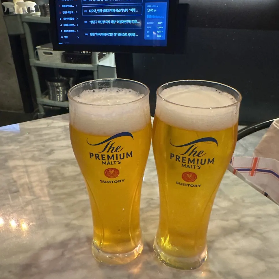 산토리 생맥주 주문