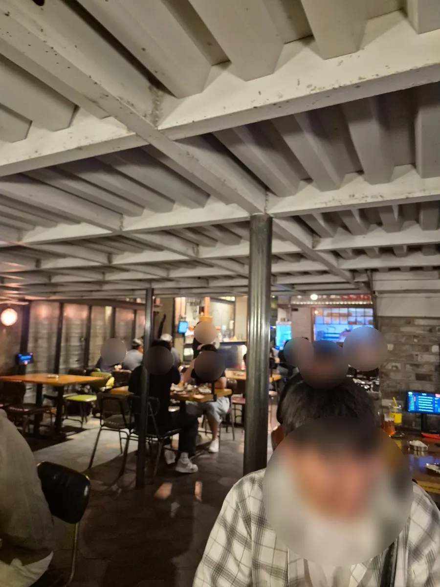Cozy seating area with a low ceiling