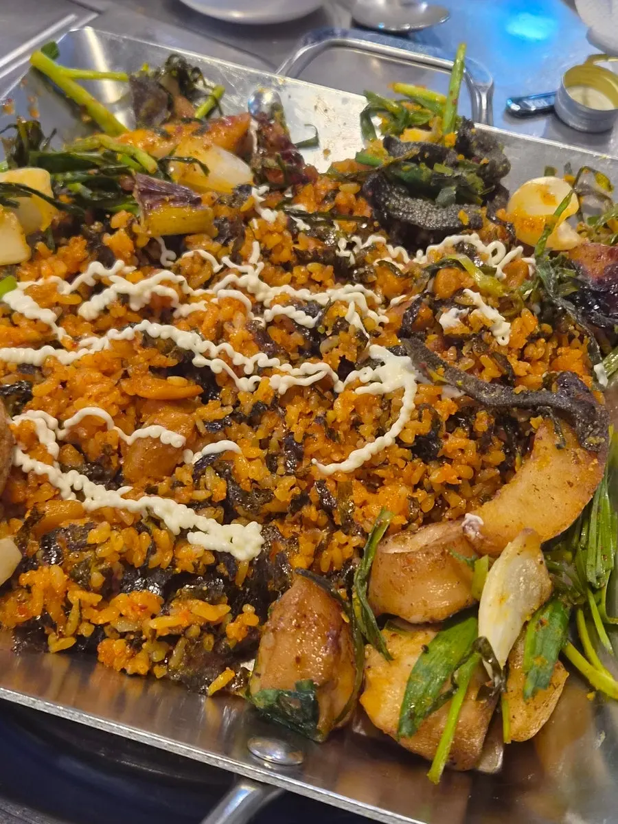 Fried rice with mayonnaise