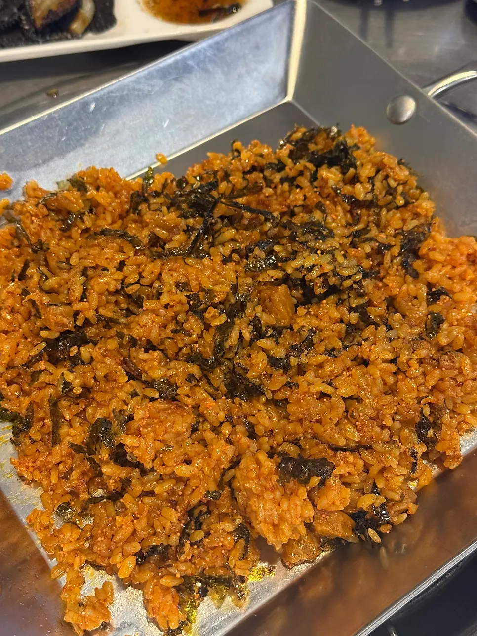 Kkakdugi fried rice to finish the meal