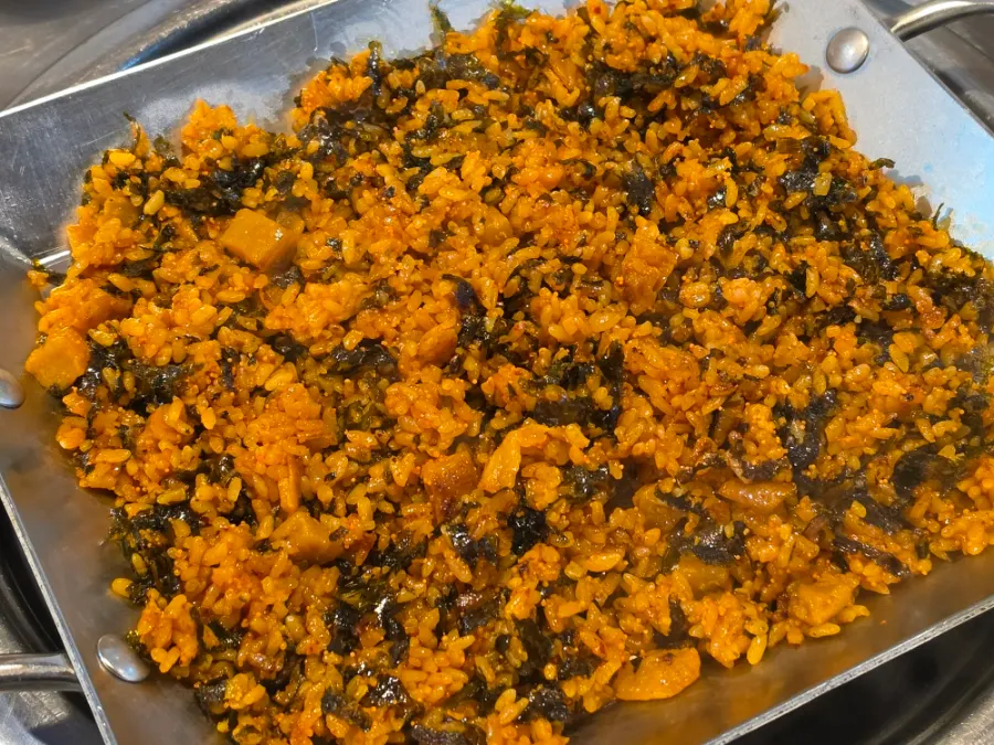 A crispy-outside, juicy-inside piece of beef gopchang