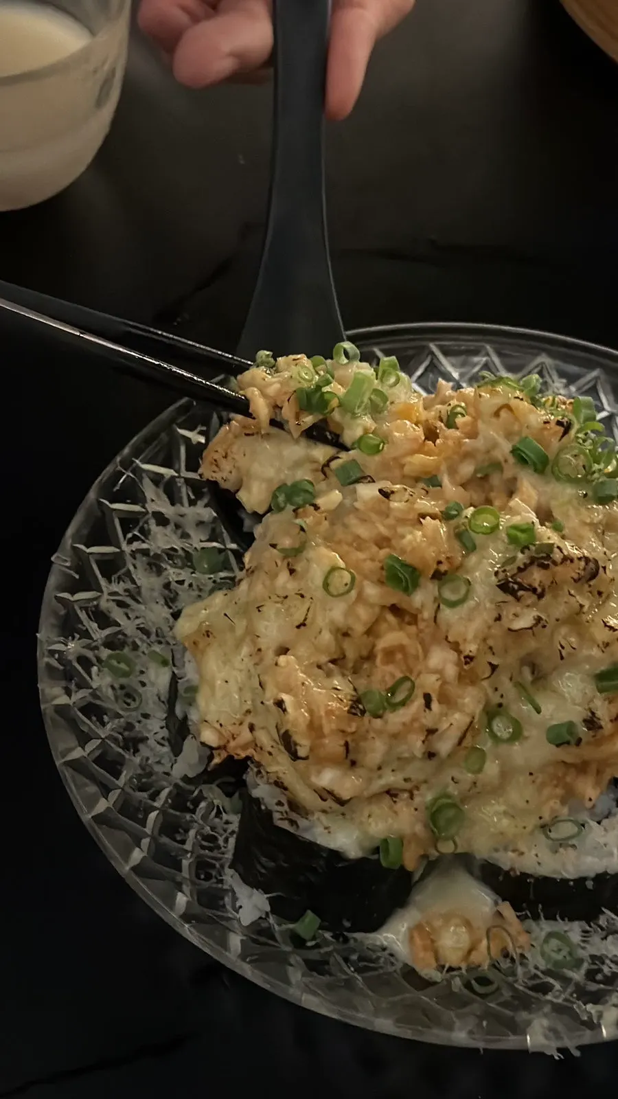 Maki with ankimo and cabbage