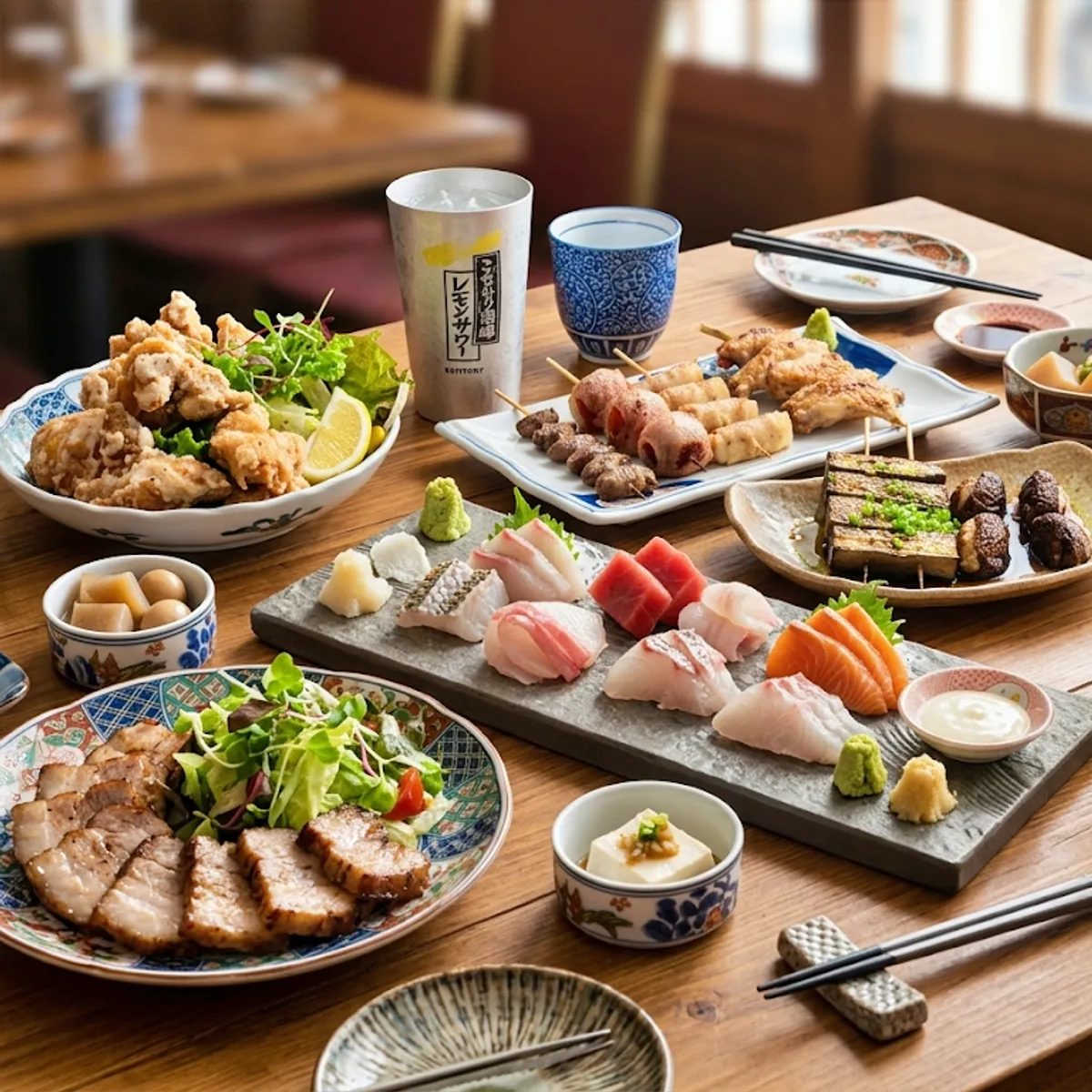 경성상회 사당점 안주와 생맥주 상차림