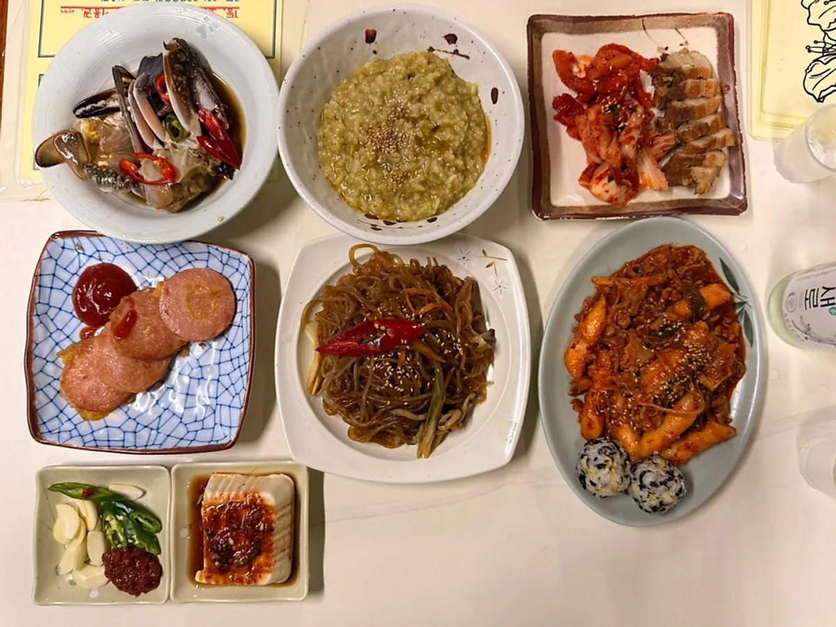 진달래코스 2인 기본 상차림 한상