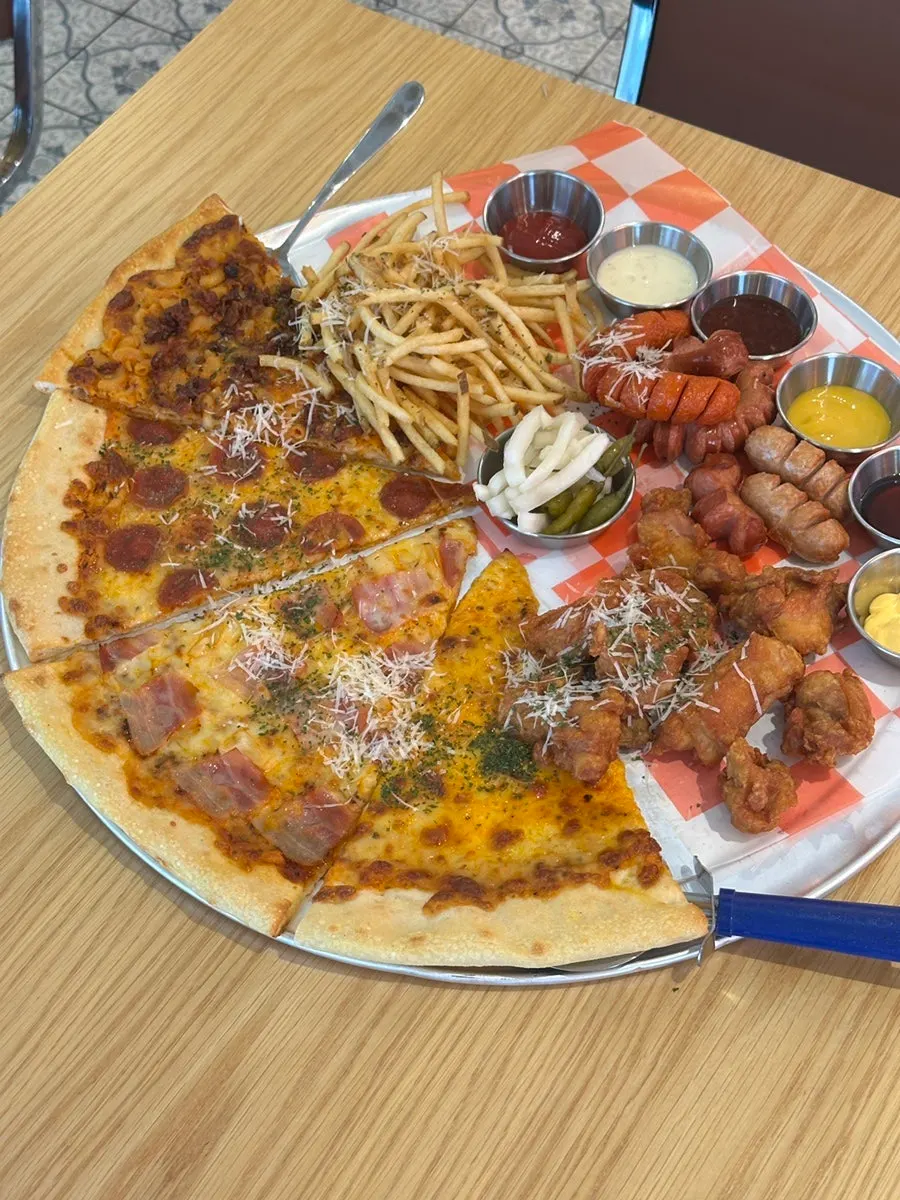 Slice of cheese pizza