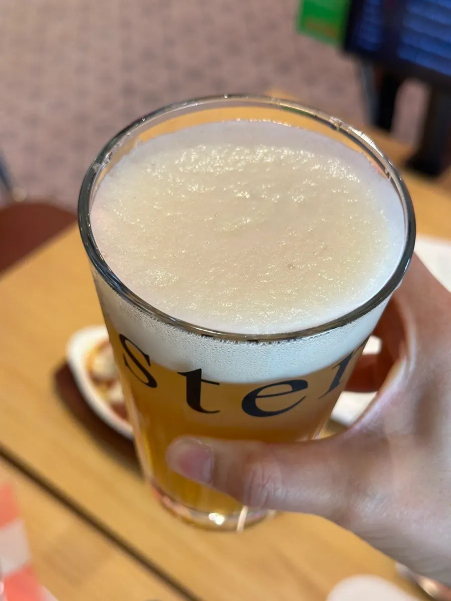 IPA beer enjoyed during the meal