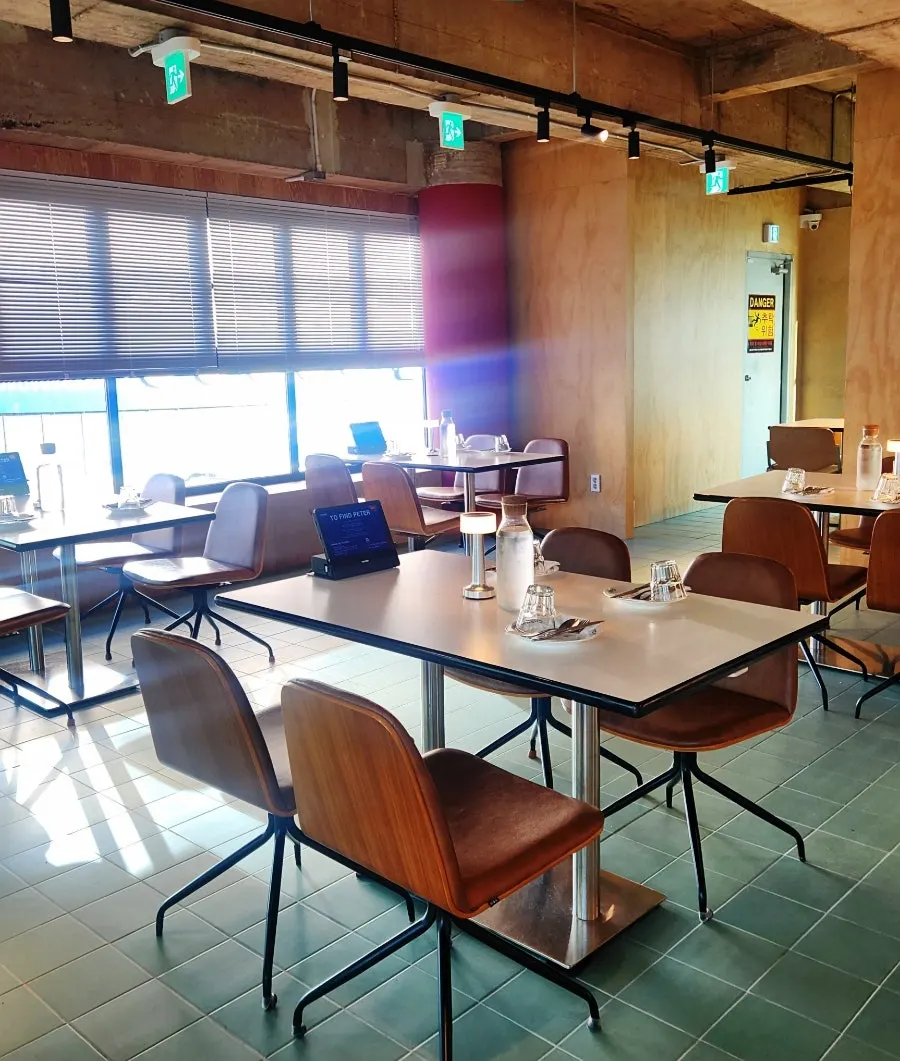 Bright dining area