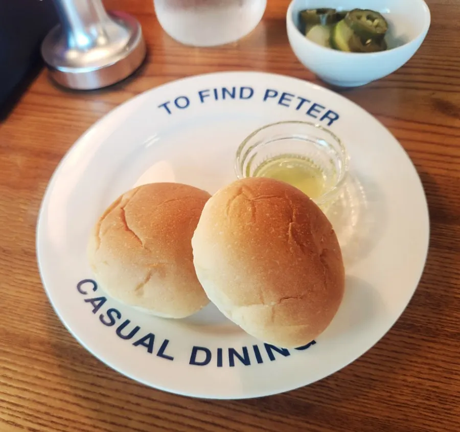 Pre-meal bread and pickles