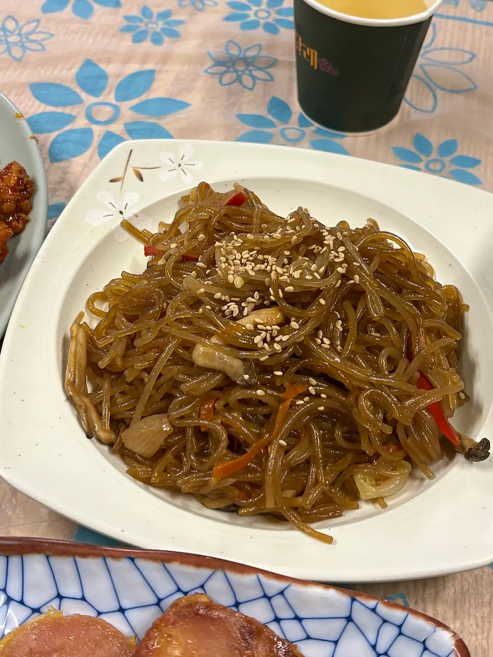 코스 첫 상차림과 죽