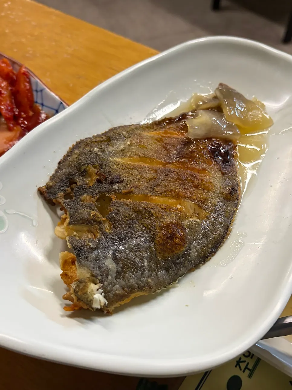 Fried flounder with sweet sauce