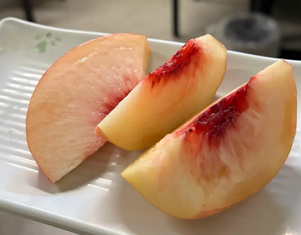 Peaches as Samchon Kase dessert