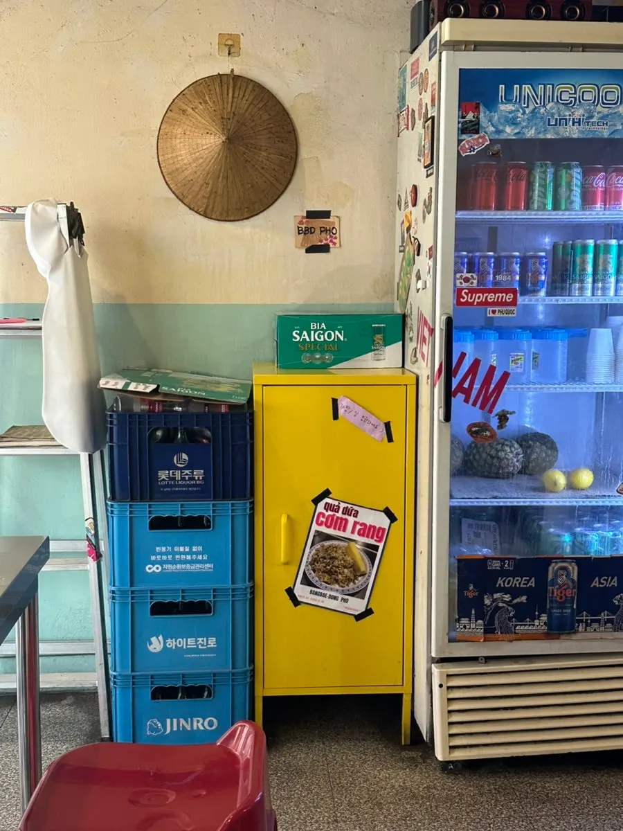 Local Vietnamese-style decor at Bangbaedong Ssalguksu