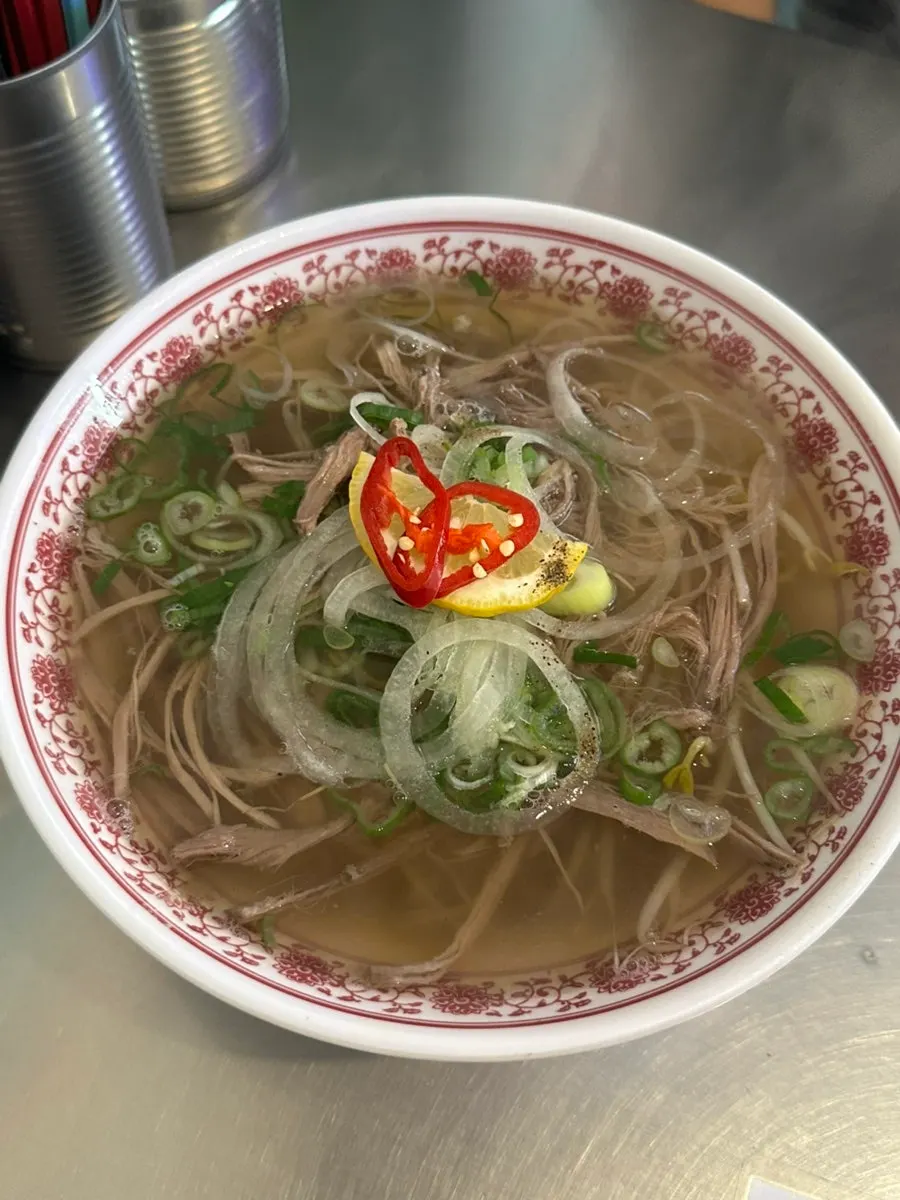Beef brisket pho and the Vietnamese food order
