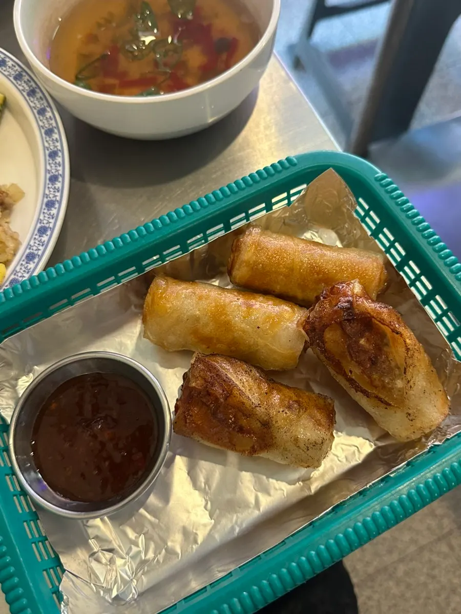 Three main dishes served on the table