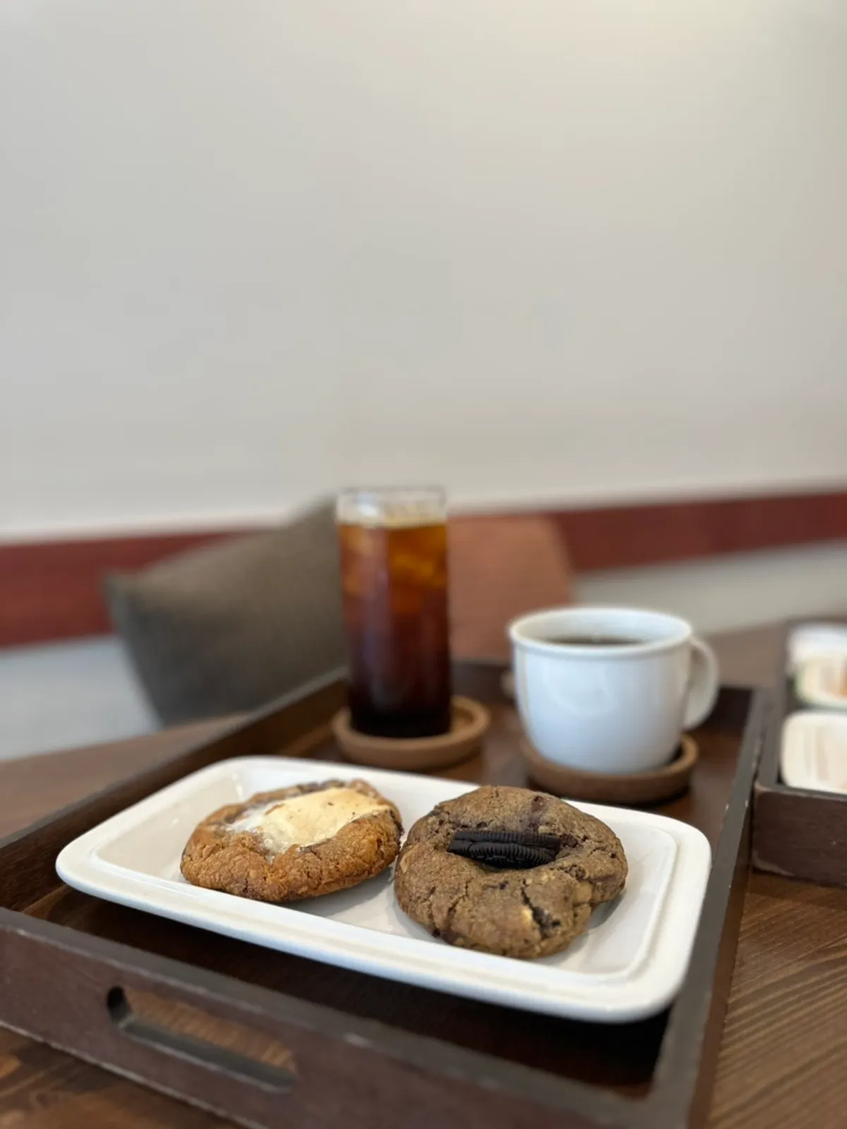 Brunch sandwich and coffee at Saechamcoffee