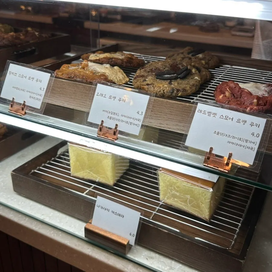 Assorted house-made scones on display