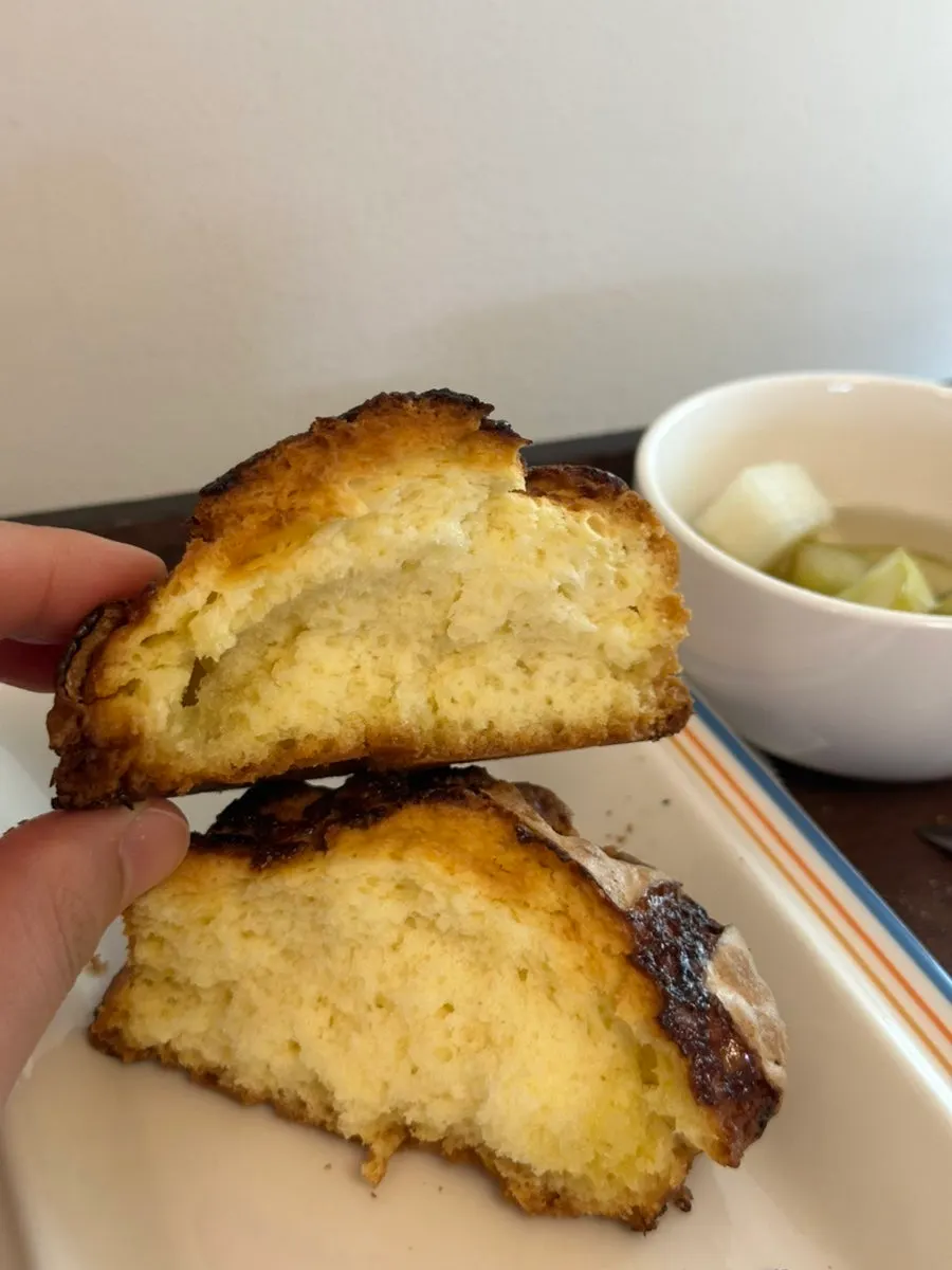 Scone enjoyed alongside warm coffee