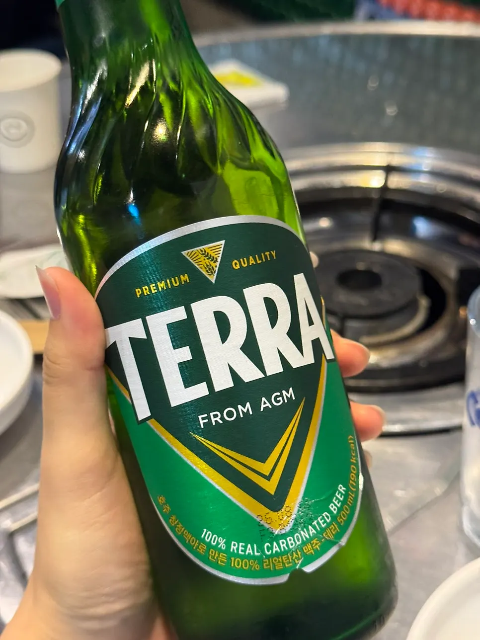 오뎅탕과 함께 주문한 테라 맥주