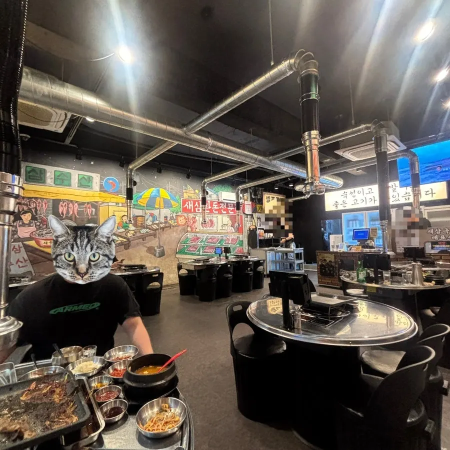 Interior filled with retro, nostalgic decor