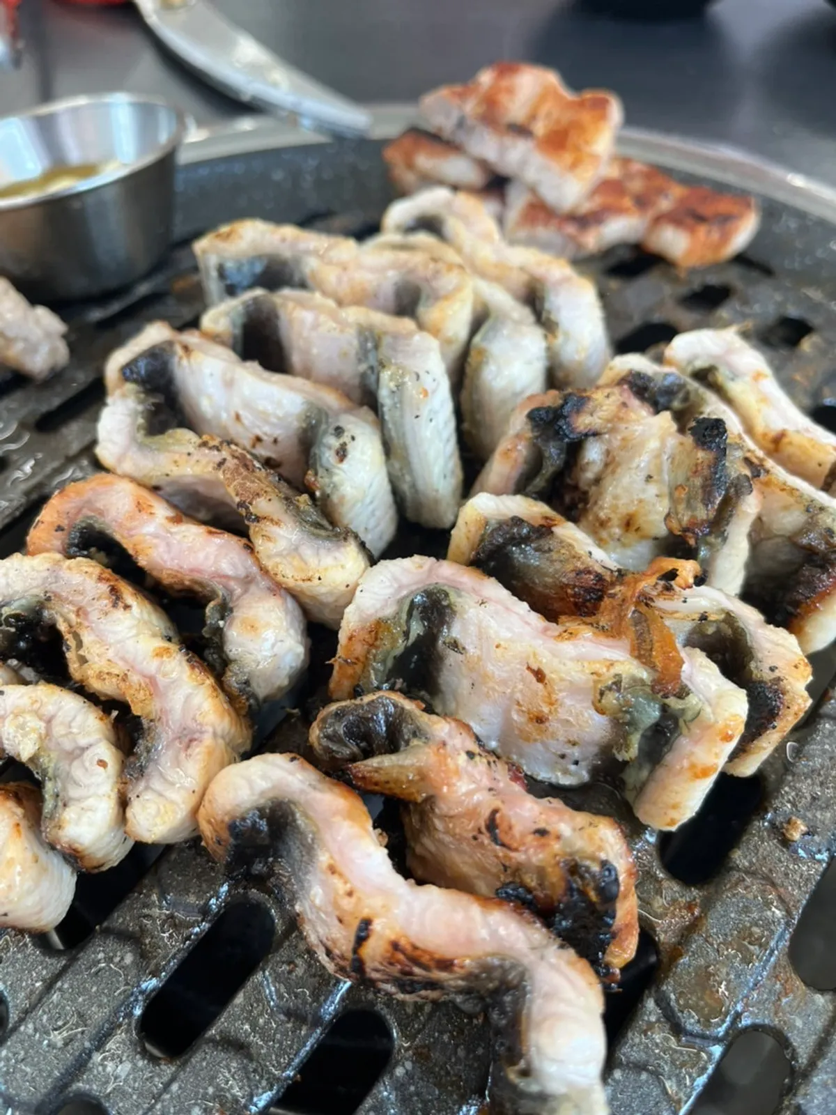 Freshwater eel grilled golden on the sides