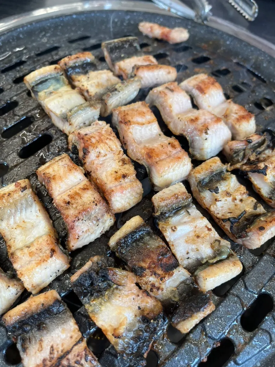 A moist, well-cooked piece of eel