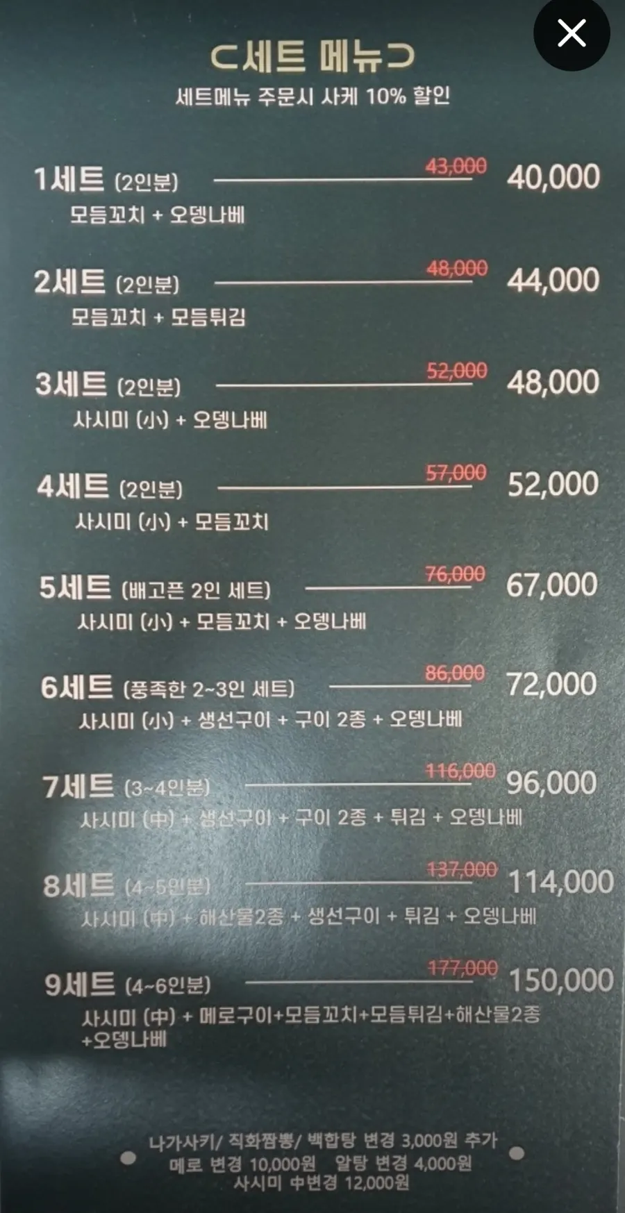 Robadayakki Sodam set menu information