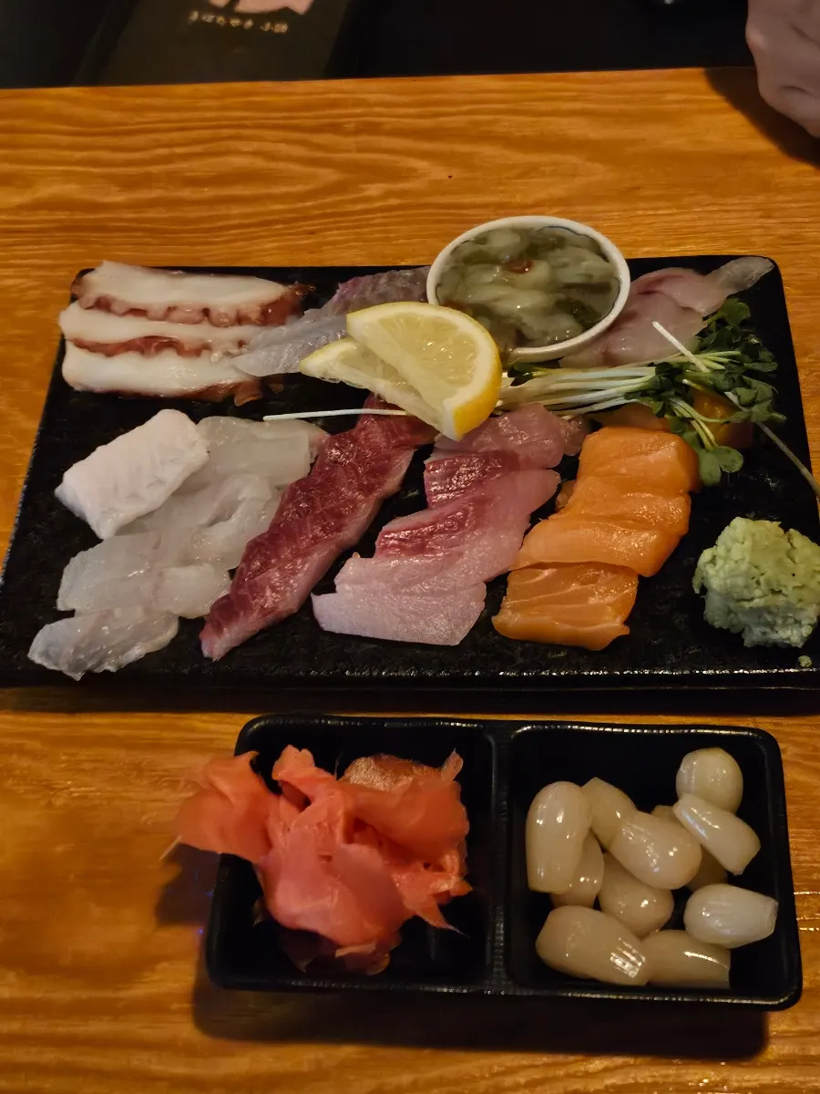 Aged sashimi assortment